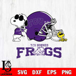 TCU Horned Frogs Snoopy Sport 2 Svg Eps Dxf Png File, Digital Download