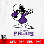 TCU Horned Frogs Snoopy Sport 3 Svg Eps Dxf Png File, Digital Download