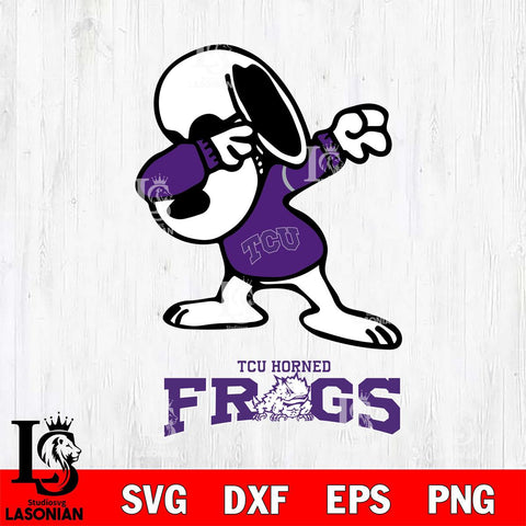 TCU Horned Frogs Snoopy Sport 3 Svg Eps Dxf Png File, Digital Download