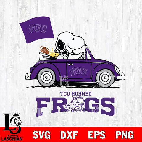 TCU Horned Frogs Snoopy Sport 5 Svg Eps Dxf Png File, Digital Download