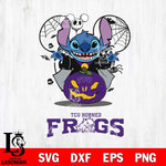 TCU Horned Frogs Stitch Horror Halloween Svg Eps Dxf Png File, Digital Download, Instant Download