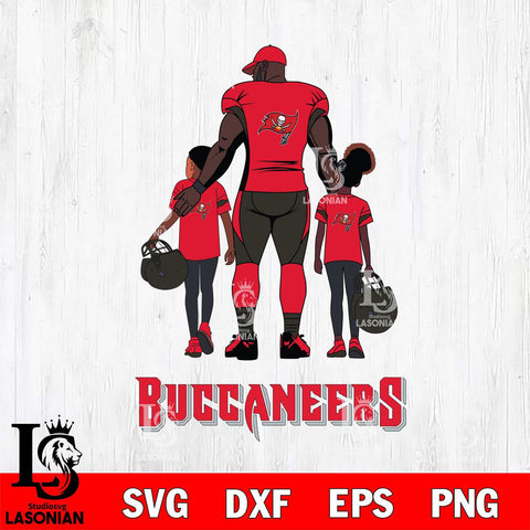 Tampa Bay Buccaneers 3 Father and son Rugby SVG DXF EPS PNG FILE,NFL SVG, Father day Digital Download,Instant Download, Silhouette