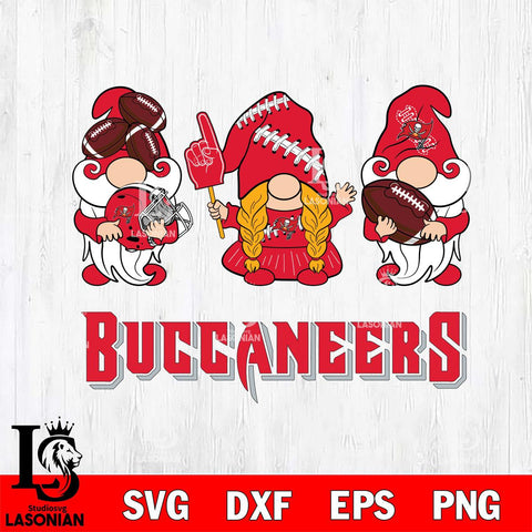 Tampa Bay Buccaneers 3 Gnomes Football Svg Eps Dxf Png File, Digital Download, Instant Download