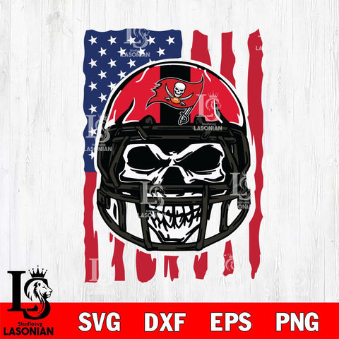 Tampa Bay Buccaneers American Skull Helmet Svg Eps Dxf Png File, Digital Download, Instant Download