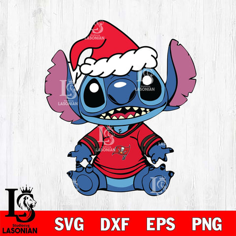 Tampa Bay Buccaneers Baby Stitch Christmas Svg Eps Dxf Png File, Digital Download, Instant Download