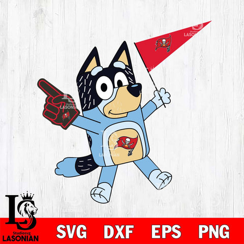 Tampa Bay Buccaneers Bandit Bluey Flag Svg Eps Dxf Png File,NFL Cut Svg Files,Digital File,Sublimation