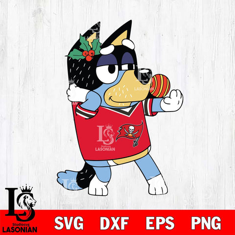 Tampa Bay Buccaneers Bandit Heeler Christmas Svg Eps Dxf Png File, Digital Download, Instant Download