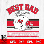 Tampa Bay Buccaneers Best Dad Ever SVG DXF EPS PNG FILE, NFL File Cut,Digital Download,Instant Download, Silhouette