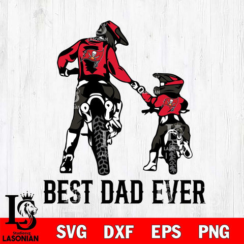 Tampa Bay Buccaneers Best Dad Ever Svg Eps Dxf Png File, Digital Download, Instant Download