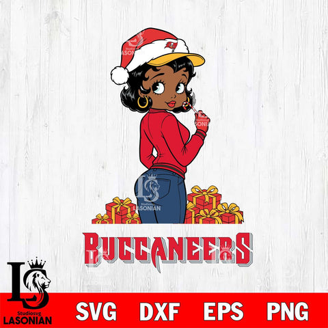 Tampa Bay Buccaneers Betty Boop Back File Cut, NFL SVG DXF EPS PNG PDF File, Digital Download , Criucut , Silhouette