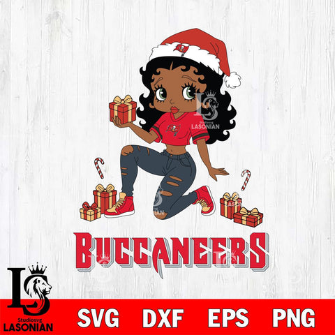 Tampa Bay Buccaneers Betty Boop Gift File Cut, NFL SVG DXF EPS PNG PDF File, Digital Download , Criucut , Silhouette