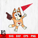 Tampa Bay Buccaneers Bingo Bluey Flag Svg Eps Dxf Png File,NFL Cut Svg Files,Digital File,Sublimation