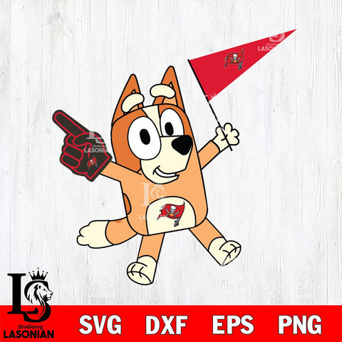 Tampa Bay Buccaneers Bingo Bluey Flag Svg Eps Dxf Png File,NFL Cut Svg Files,Digital File,Sublimation
