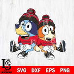 Tampa Bay Buccaneers Bluey & Bingo Football Svg Eps Dxf Png File, NFL svg, Digital Download, Instant Download