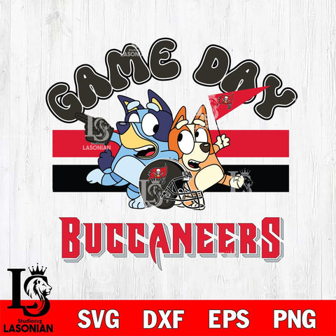 Tampa Bay Buccaneers Bluey Chilli  Game day NFL Svg Eps Dxf Png File, Digital Download, Instant Download