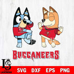 Tampa Bay Buccaneers Bluey Chilli Sport Svg Eps Dxf Png File, Digital Download, Instant Download