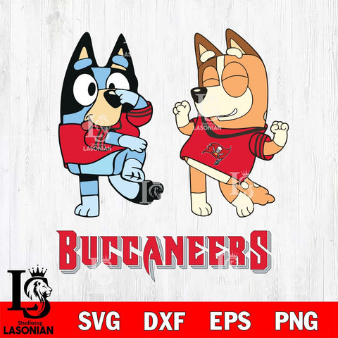 Tampa Bay Buccaneers Bluey Chilli Sport Svg Eps Dxf Png File, Digital Download, Instant Download