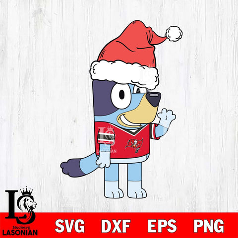 Tampa Bay Buccaneers Bluey Christmas Svg Eps Dxf Png File, Digital Download, Instant Download