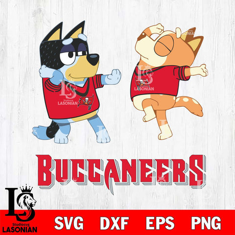 Tampa Bay Buccaneers Bluey Dance Svg Eps Dxf Png File, Digital Download, Instant Download