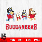 Tampa Bay Buccaneers Bluey Dance Mode Squats Svg Eps Dxf Png File, Digital Download, Instant Download