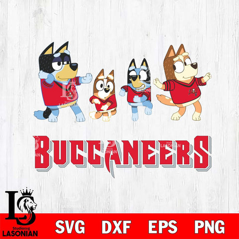 Tampa Bay Buccaneers Bluey Dance Mode Squats Svg Eps Dxf Png File, Digital Download, Instant Download