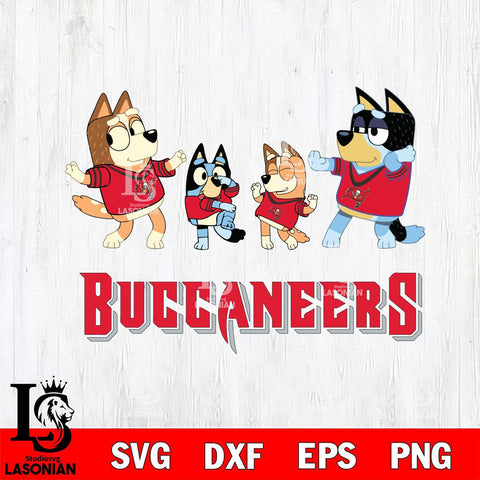 Tampa Bay Buccaneers Bluey Dance Squats Svg Eps Dxf Png File, Digital Download, Instant Download