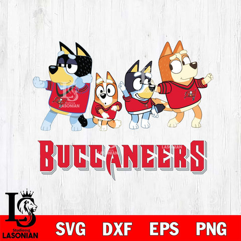 Tampa Bay Buccaneers Bluey Mode Dance Squats Svg Eps Dxf Png File, Digital Download, Instant Download