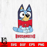 Tampa Bay Buccaneers Bluey Styles Football Cricut Files,Bluey Svg file,Digital Download ,Instant Download
