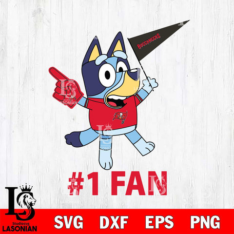 Tampa Bay Buccaneers Bluey #1 Fan Cricut Files,Bluey Svg file,Digital Download ,Instant Download