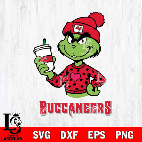 Tampa Bay Buccaneers Boujee Grinch Heart Christmas Svg Eps Dxf Png File,Cricut svg files, Digital Download, Instant Download