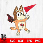 Tampa Bay Buccaneers Chilli Heeler Bluey Flag Svg Eps Dxf Png File,NFL Cut Svg Files,Digital File,Sublimation