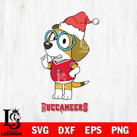 Tampa Bay Buccaneers Christmas Bluey Honey Sport Svg Eps Dxf Png File,Cut Svg Files, Digital File, Sublimation