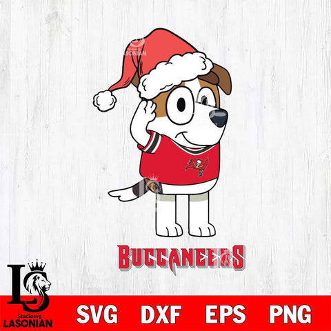 Tampa Bay Buccaneers Christmas Bluey Jack Sport Svg Eps Dxf Png File,Cut Svg Files, Digital File, Sublimation
