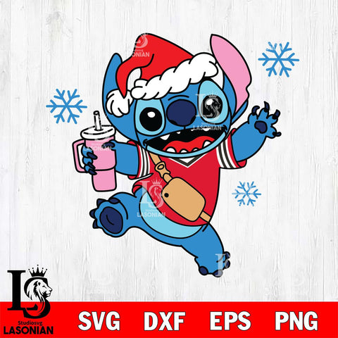 Tampa Bay Buccaneers Christmas Stitch With Tumbler Svg Eps Dxf Png File, Digital Download, Instant Download