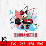 Tampa Bay Buccaneers Cute Daisy Duck Cheerleader SVG DXF EPS PNG FILE, Disney Father day File Cut,Digital Download,Instant Download,Disney Svg Files