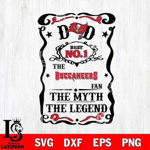Tampa Bay Buccaneers Dad The Man The Myth The Legend Svg Eps Dxf Png File, Digital Download, Instant Download