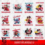 Tampa Bay Buccaneers Disney Rad Dad NFL Bundle 12 SVG DXF EPS PNG FILE, Father day File Cut,Digital Download,Instant Download,Disney Svg Files