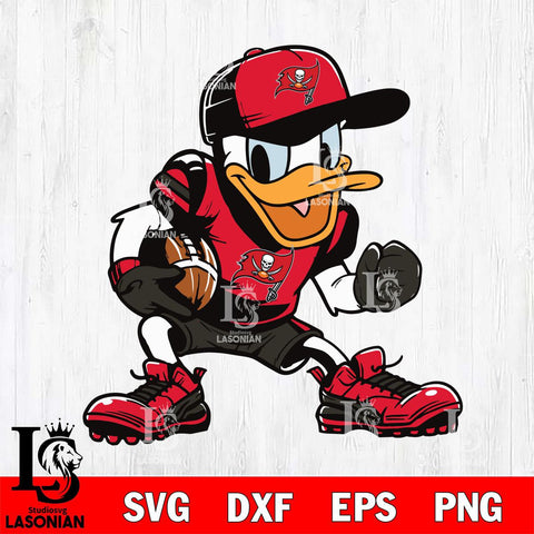 Tampa Bay Buccaneers Donal Duck Svg Eps Dxf Png File, Digital Download, Instant Download