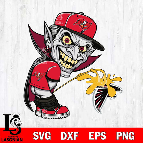 Tampa Bay Buccaneers Dracula Piss On Atlanta Falcons Svg Eps Dxf Png File, Digital Download, Instant Download