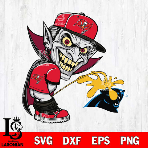 Tampa Bay Buccaneers Dracula Piss On Carolina Panthers Svg Eps Dxf Png File, Digital Download, Instant Download
