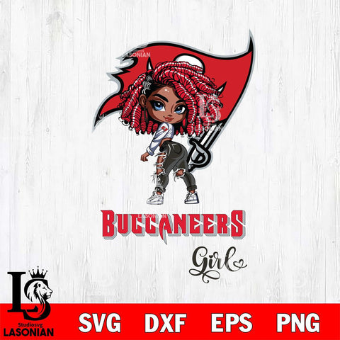 Tampa Bay Buccaneers Fan Girl Svg Eps Dxf Png File, Digital Download, Instant Download