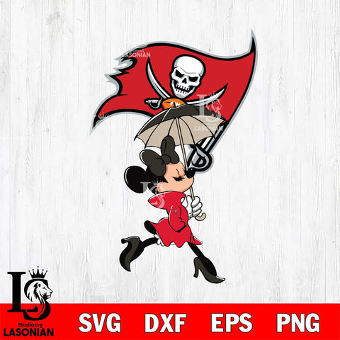 Tampa Bay Buccaneers Fancy Minnie Svg Eps Dxf Png File, Digital Download, Instant Download