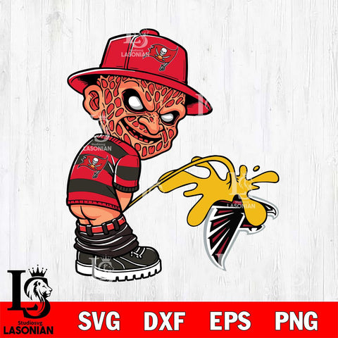 Tampa Bay Buccaneers Freddy Krueger Piss On Atlanta Falcons Svg Eps Dxf Png File, Digital Download, Instant Download