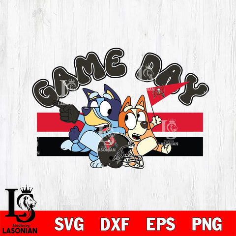 Tampa Bay Buccaneers Game Day Bluey NFL Svg Eps Dxf Png File, Digital Download, Instant Download