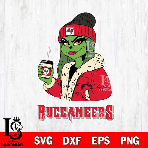 Tampa Bay Buccaneers Girls Grinch Bougie Svg Eps Dxf Png File, Digital Download, Instant Download