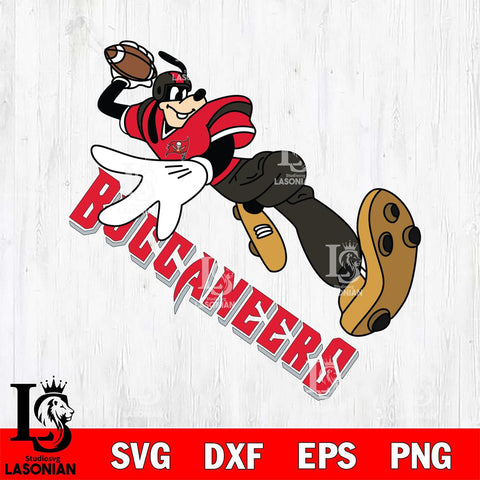Tampa Bay Buccaneers Goofy rugby player SVG DXF EPS PNG FILE,NFL Cricut ,Football Digital Download,Instant Download, Silhouette