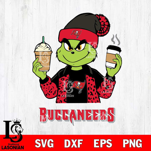 Tampa Bay Buccaneers Grinch 2 coffee Svg Eps Dxf Png File, Digital Download, Instant Download