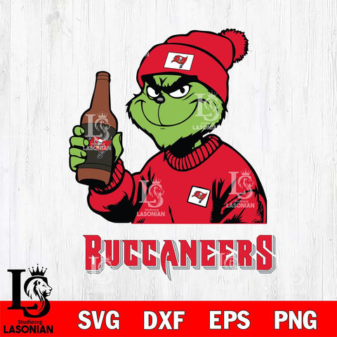 Tampa Bay Buccaneers Grinch Drinking Beer Christmas Svg Eps Dxf Png File,Cricut svg files, Digital Download, Instant Download