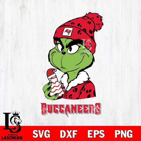 Tampa Bay Buccaneers Grinch Tree Cake Svg Eps Dxf Png File, Digital Download, Instant Download