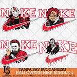 Tampa Bay Buccaneers Halloween NFL Bundle 4 Svg Eps Dxf Png File, Digital Download, Instant Download